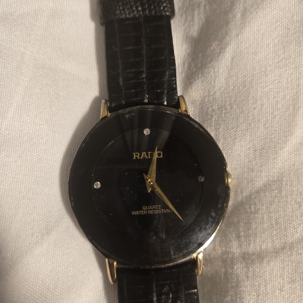 Rado Black and Gold Elegant Dress Watch